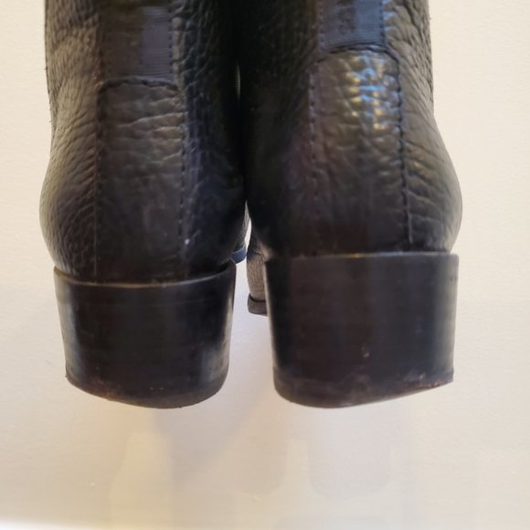 Acne 'Jensen' Ankle Boots in IT37 / US 7. Made in Italy. Black Grained Leather - Picture 7 of 8